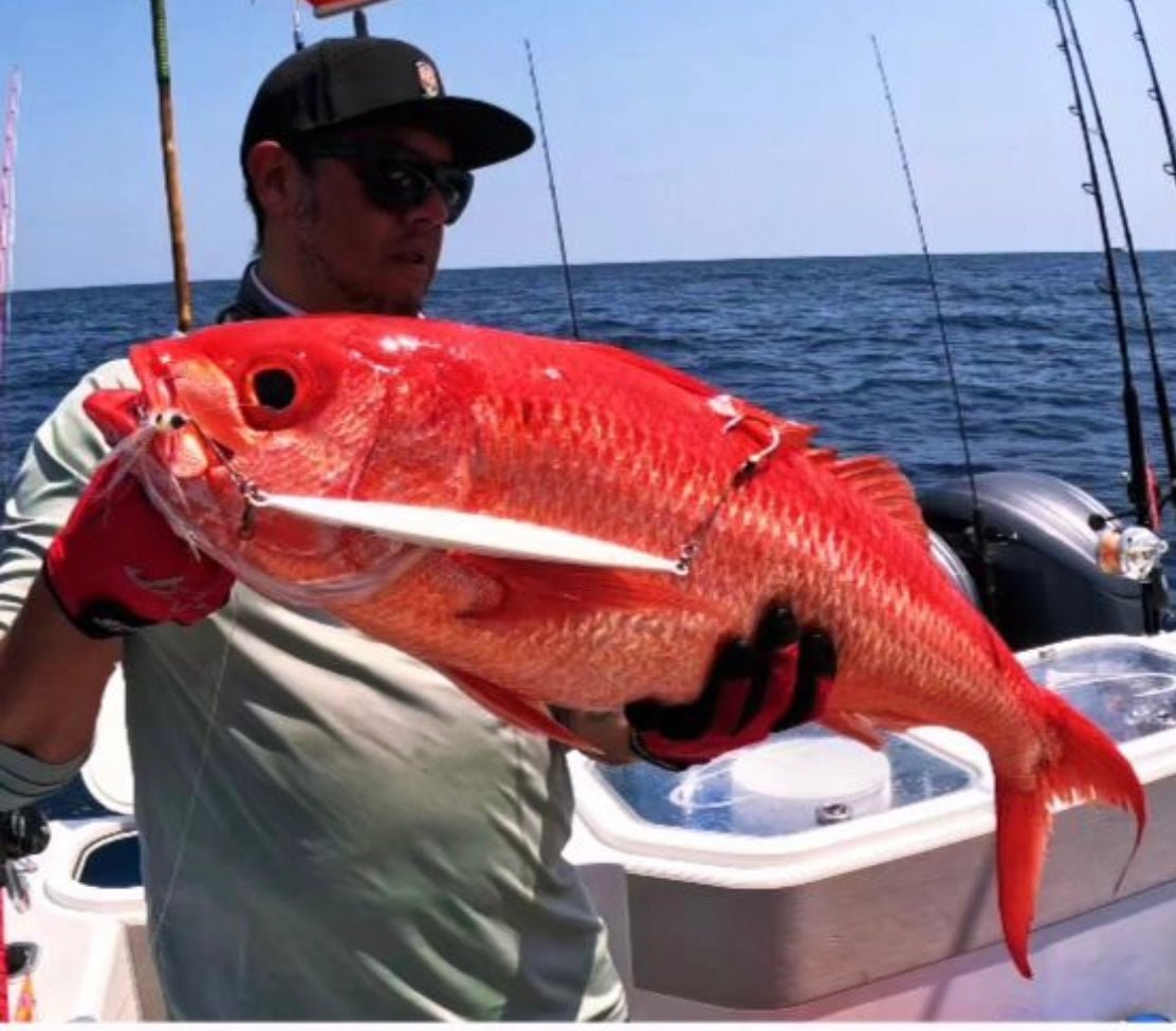 Red Snapper Caught on Best Blue Glow Slow Pitch
Jig