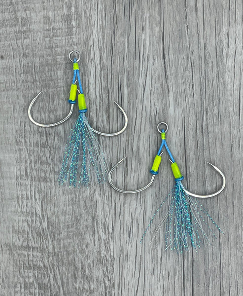 Predator" Twin Assist Hooks (Wire Core) Kraken Jigz Predator" Twin Assist Hooks (Wire Core) Kraken Jigz