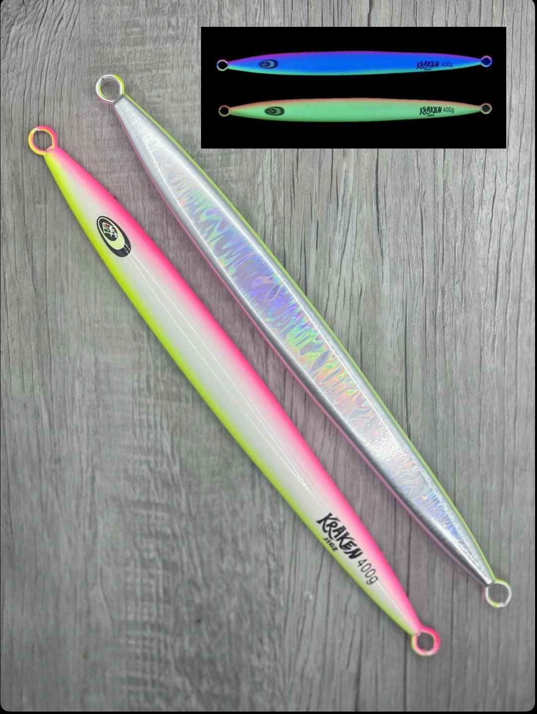 Torpedo "Super Glow with reflective belly" Slow Pitch Jig